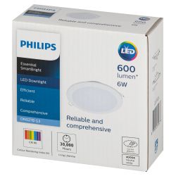 Светильник светодиодный встраиваемый Philips DN027B LED6 6Вт 4000К 220-240В D90 | Встраиваемые LED светильники