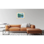 Картина авторская маслом на бумаге в паспарту 30х40 см на стену для интерьера "В ожидании Аленушки"