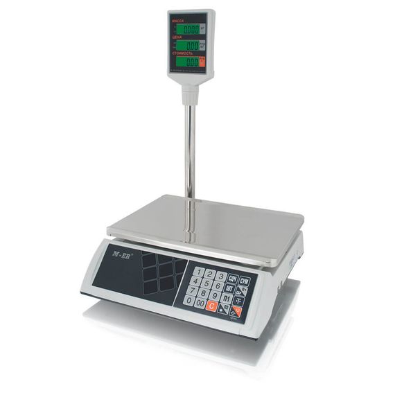 Торговые настольные весы M-ER 327 ACP "Ceed" LCD Белые
