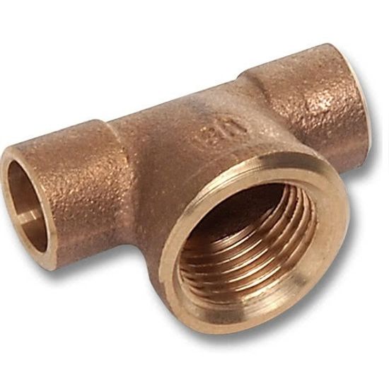 Тройник Sanha 18x3/4" ВР с внутренней резьбой (4130G бронзовые фитинги под пайку)