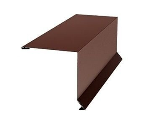 Торцевая планка(ветровая)  95х120х2000 RAL 8017 коричневый