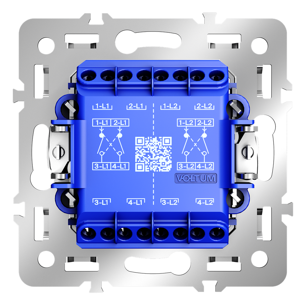 Механизм перекрестного переключателя двухклавишного 10А, S70