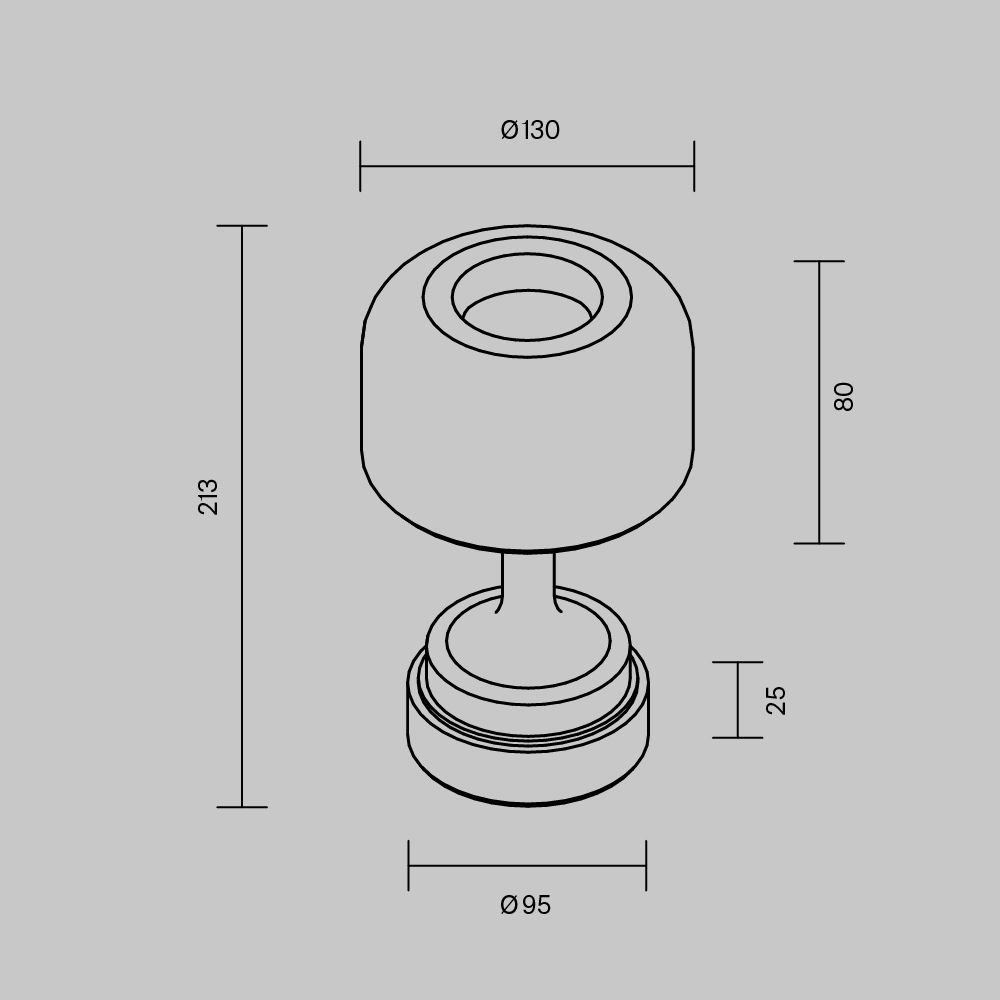 Настольная лампа аккумуляторная Maytoni   MOD286RL-L3B3K