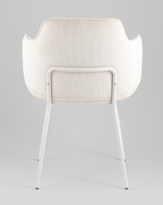 Стул обеденный Eira вельвет белый