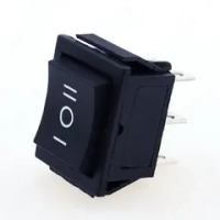 Выключатель ON/OFF/ON 6-конт. 16A-250В KCD4 Черный