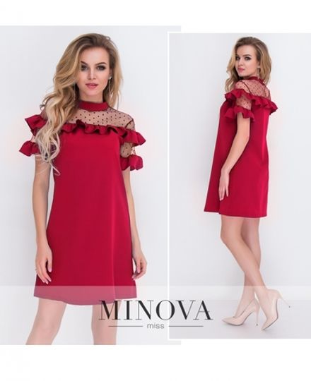 Платье 8577-красный Minova Фото 2