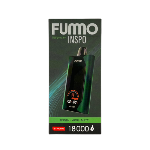 Одноразовая электронная сигарета Fummo GTS 18000 - Ягоды Хвоя Мята (18000 затяжек)