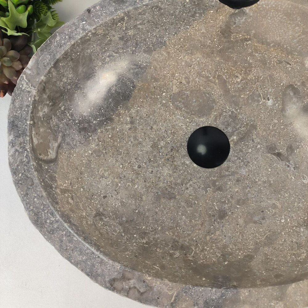 Каменная раковина из мрамора Erozy Grey EM-04749 (51*41*15) 0188 из натурального камня
