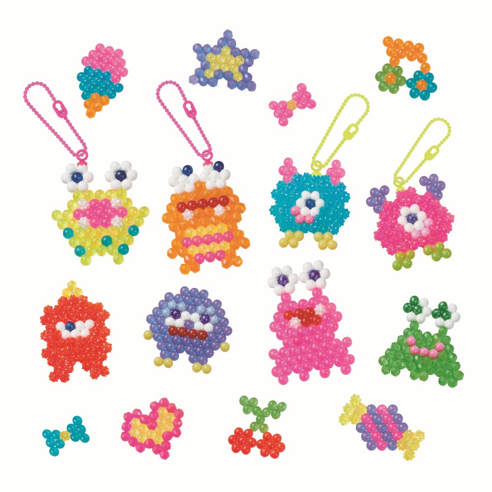 Aquabeads - Коралловые бусины БЕШЕНЫЕ МОНСТРЫ 700 элементов + аксессуары 35144