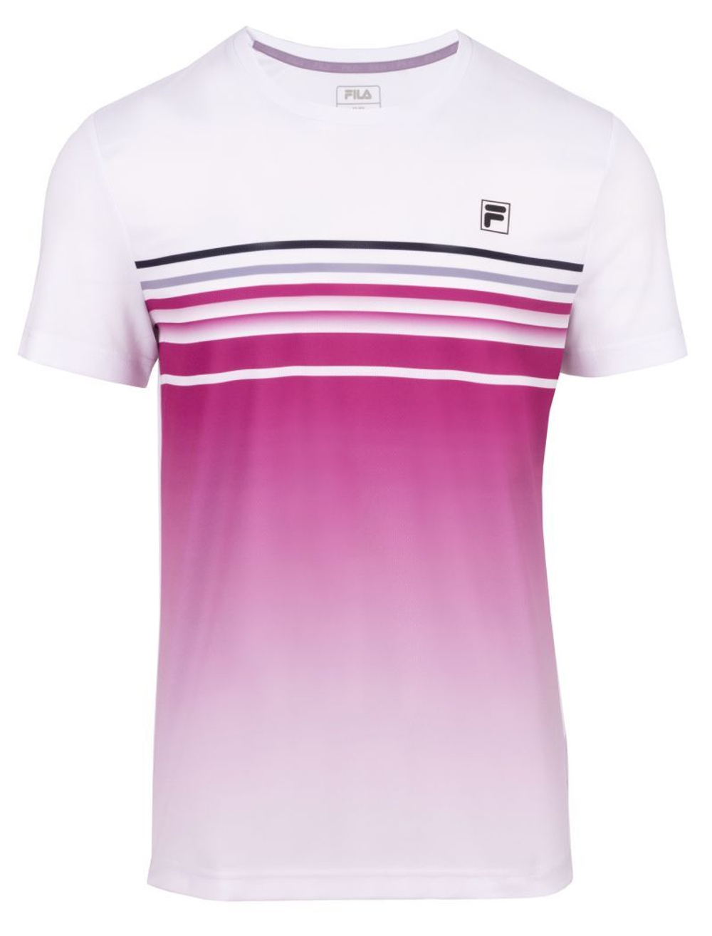 Детская теннисная футболка Fila Miguel - festival fuchsia print