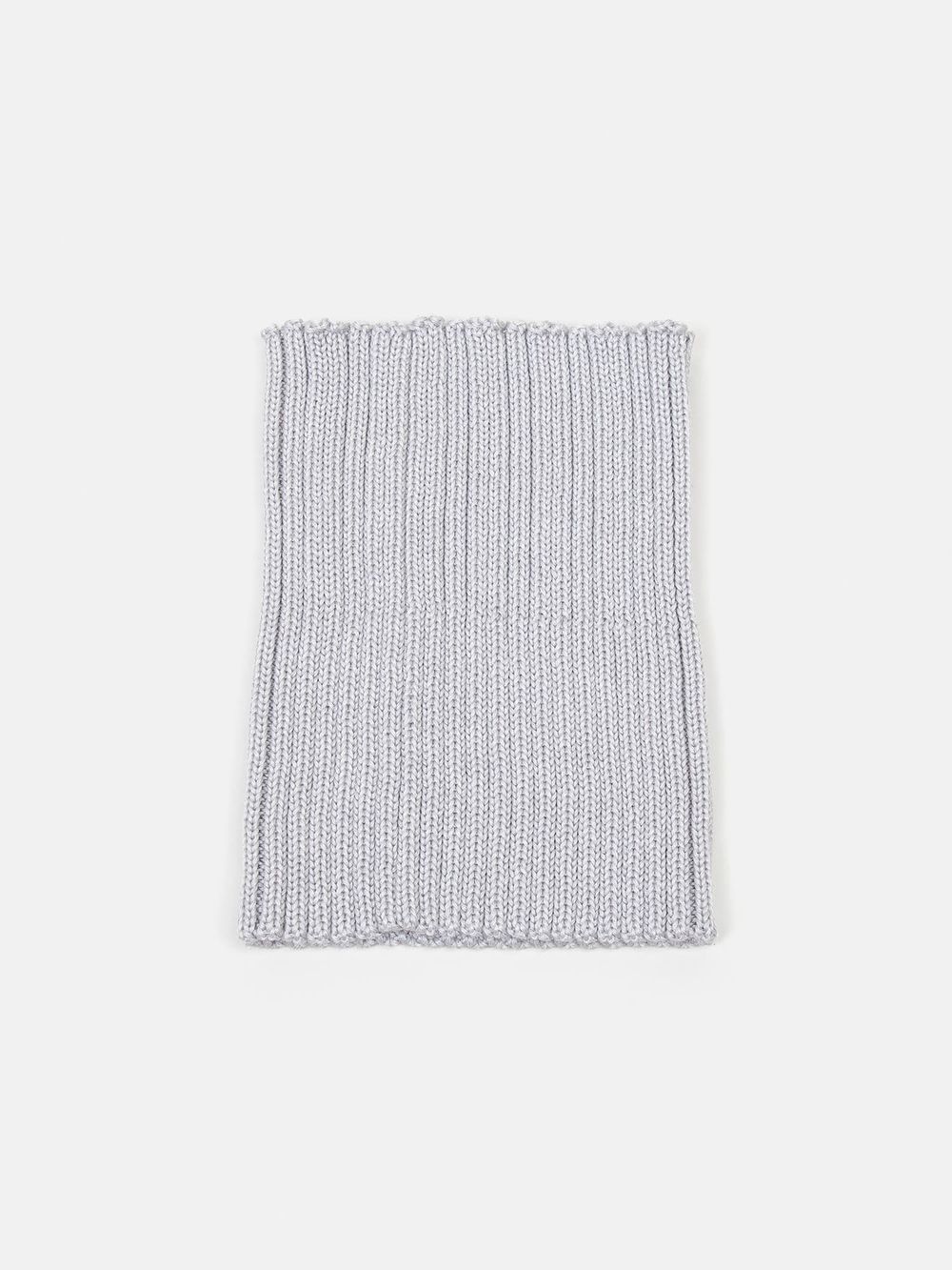 Снуд из смесовой шерсти "Жемчуг" вертикальная вязка