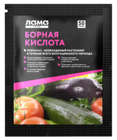 Борная кислота 50 г Лама Торф