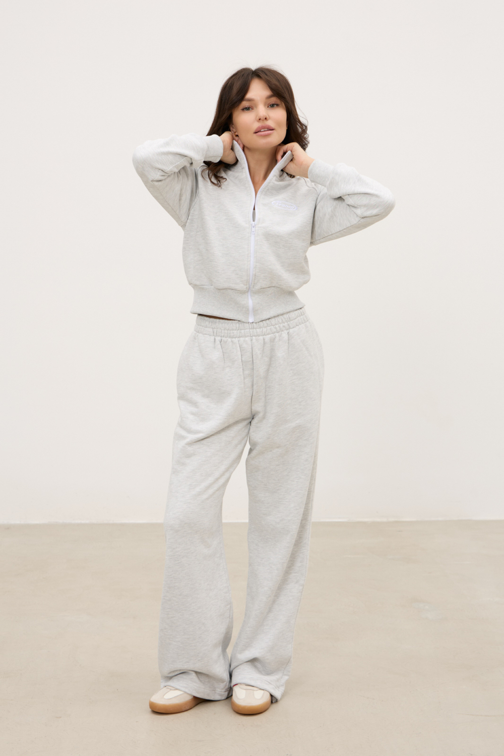 Олимпийка FRANSY, серый меланж