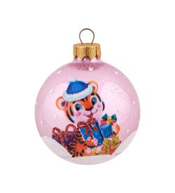 Элита НФШ-1629/3 Ел.украшение Шар «Тигренок» 65 мм