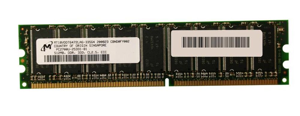 Оперативная память IBM 512MB PC2700U 333MHz CL2.5 2.5V Non-ECC 06P4054