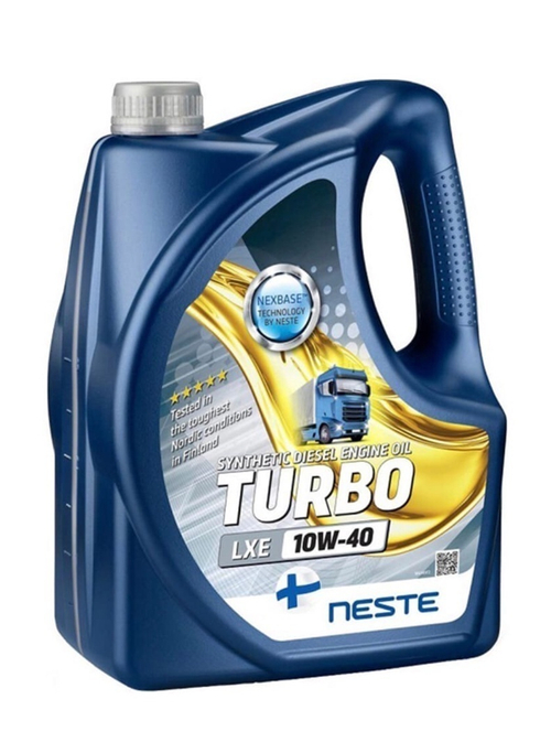Масло моторное синтетическое Neste 186345 "Turbo LXE 10W-40", 4л