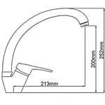 Смеситель для кухни, Frap, с картриджем, бел, F4113-8