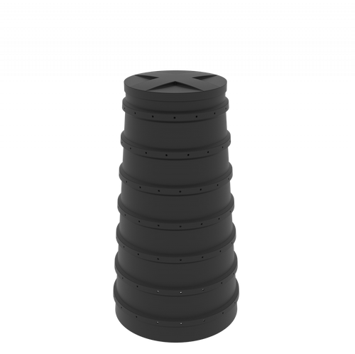 Конусный дренажный колодец Мультпласт 1.5 м(815x815x1500см;20кг;) - арт.555485.41