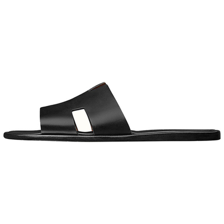 Hermes Izmere set of feet fashion sandals men's black, H041141Z H01