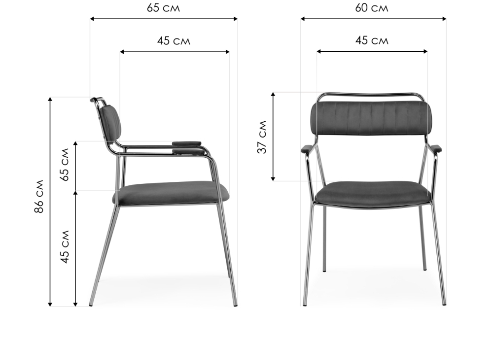 Стул на металлокаркасе Woodville Aspen black, gold