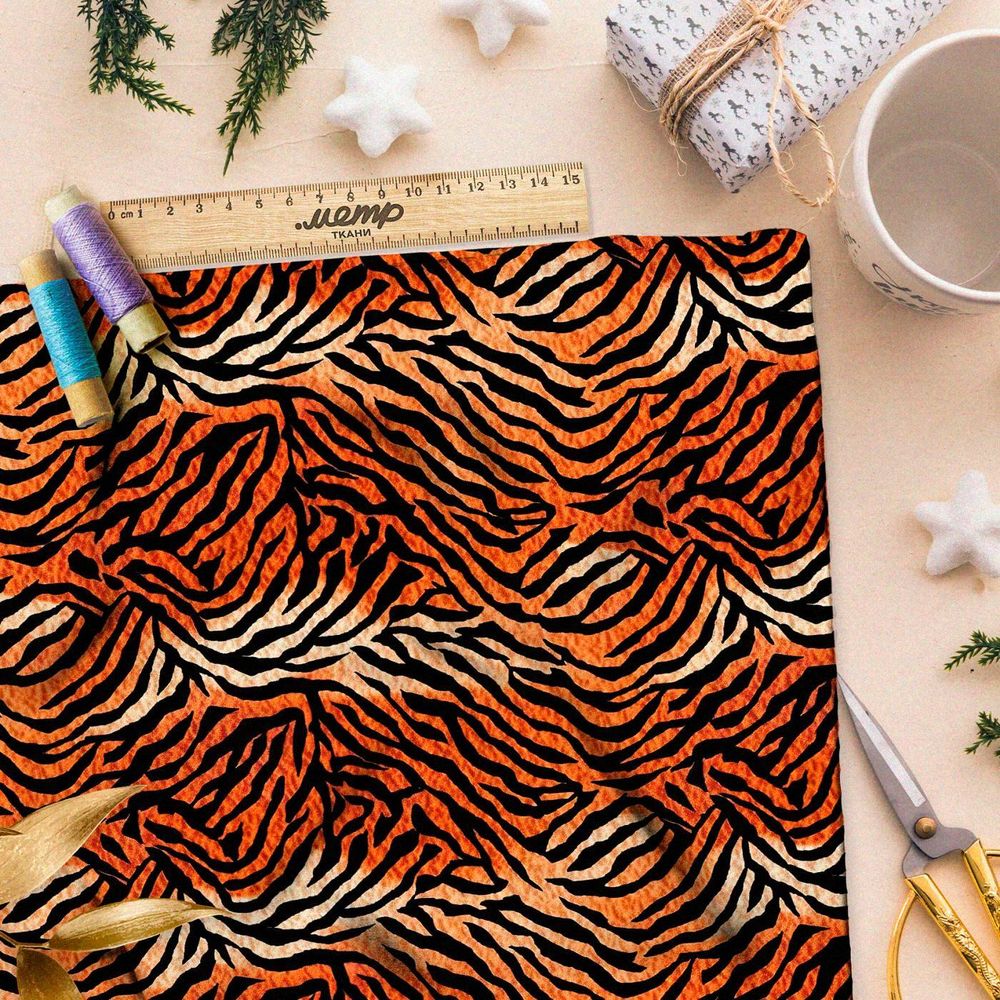 Ткань премиум мембрана тигриные полосы