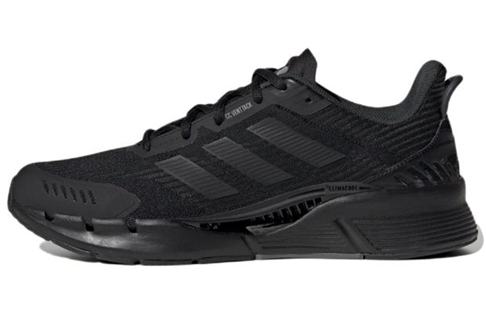 Adidas Climacool Venttack comfortable all-match fabric shock absorption, non-slip, wear-resistant, breathable, low-cut casual running shoes for men and women with the same style black