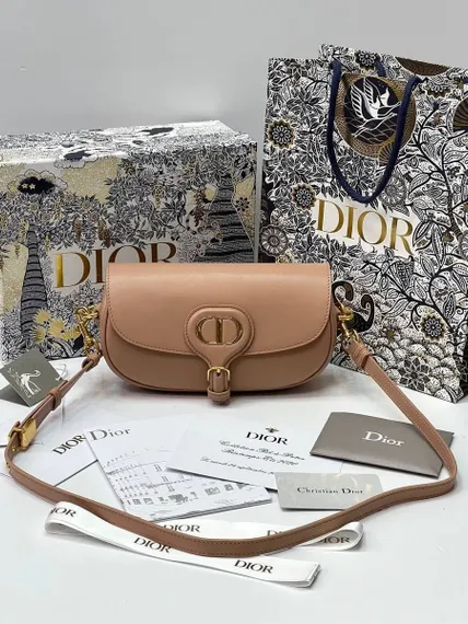 Сумка Dior Bobby East-west розовый