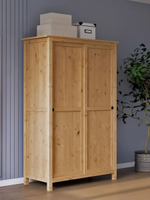 IKEA 120 / 197 / 59 / белый/коричневый 120 / Шкаф платяной - 1шт. Комплект крепежа и фурнитуры - 1шт. Сборочная инструкция - 1шт. / 56000 / белый / Шкаф КЫМОР / Раздвижные в стороны