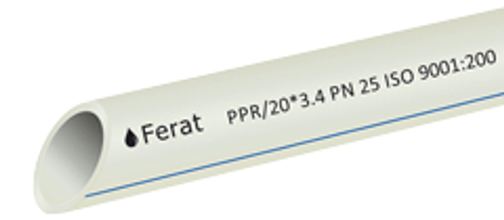Труба FERAT PPR-CW 40х3,7 PN 10  4м F20142