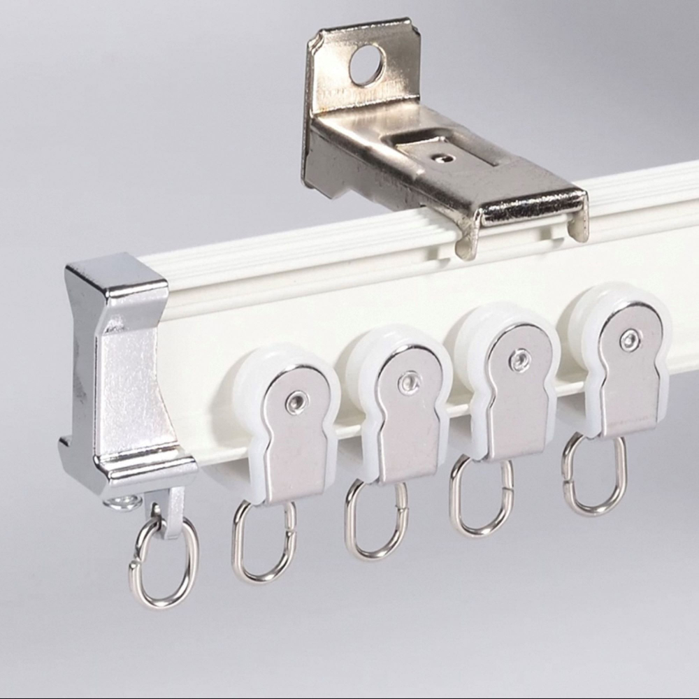 Изогнутый потолочный карниз для штор, алюминий