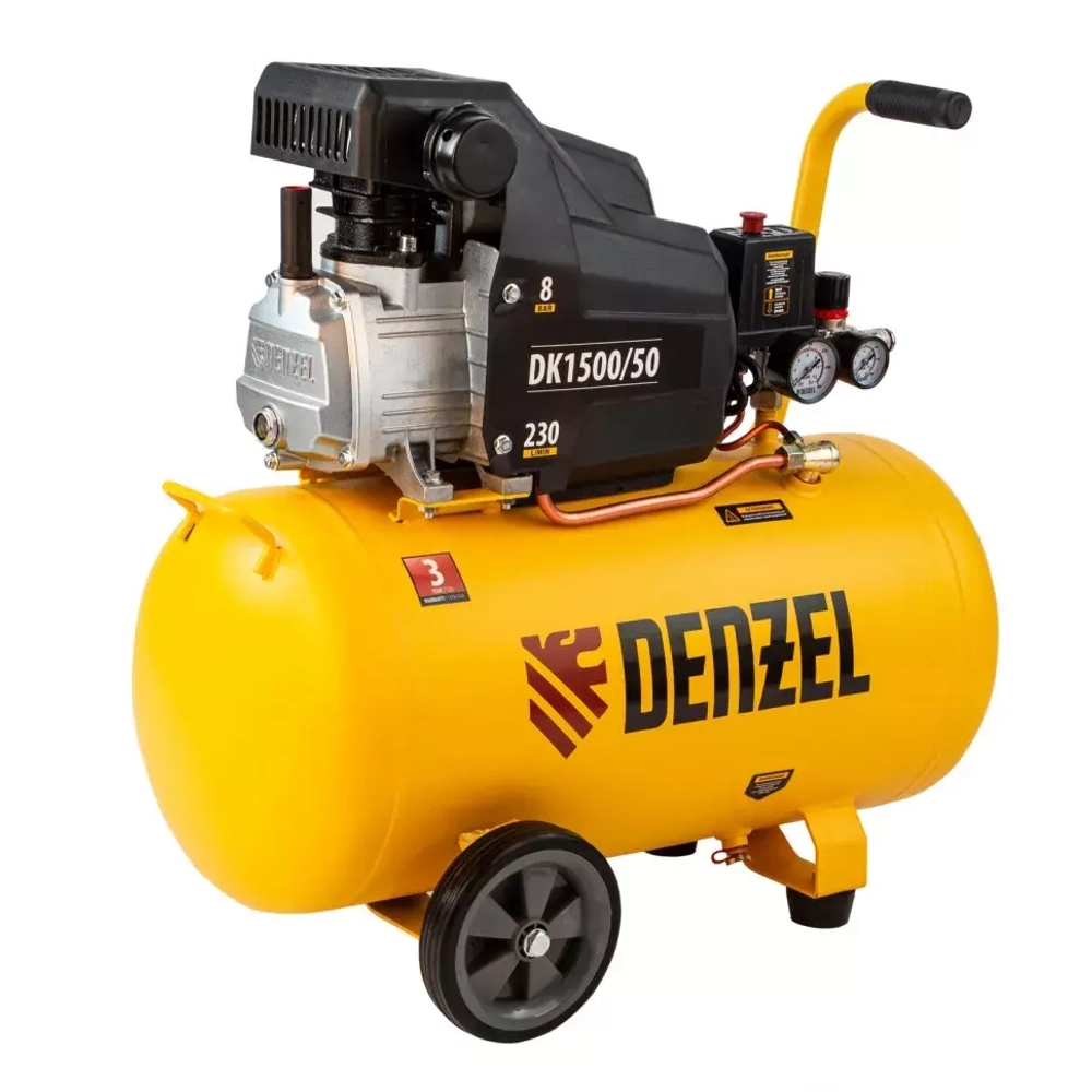 Компрессор воздушный DK1500/50,Х-PRO 1,5 кВт, 230 л/мин, 50 л// Denzel