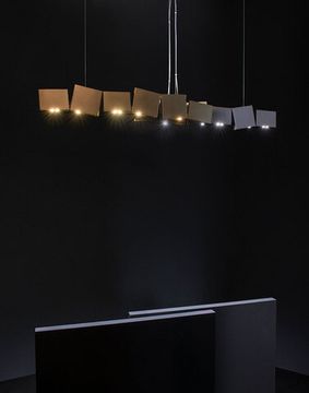 Terzani Gaia double linear chandelier
