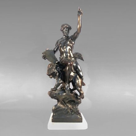 Винтаж: Скульптурная композиция «Прирученная Сила»