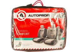 Авточехлы AUTOPROFI COMFORT COM-1105 BK/D.GY темно серый/светло серый размер М