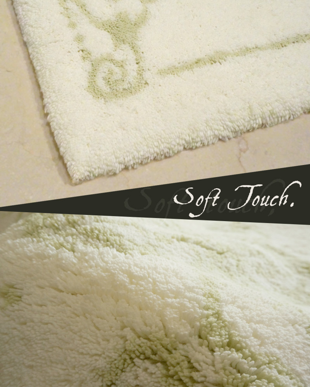 Коврик для ванной 70х120 Abyss & Habidecor Palacio 162 зеленый Португалия