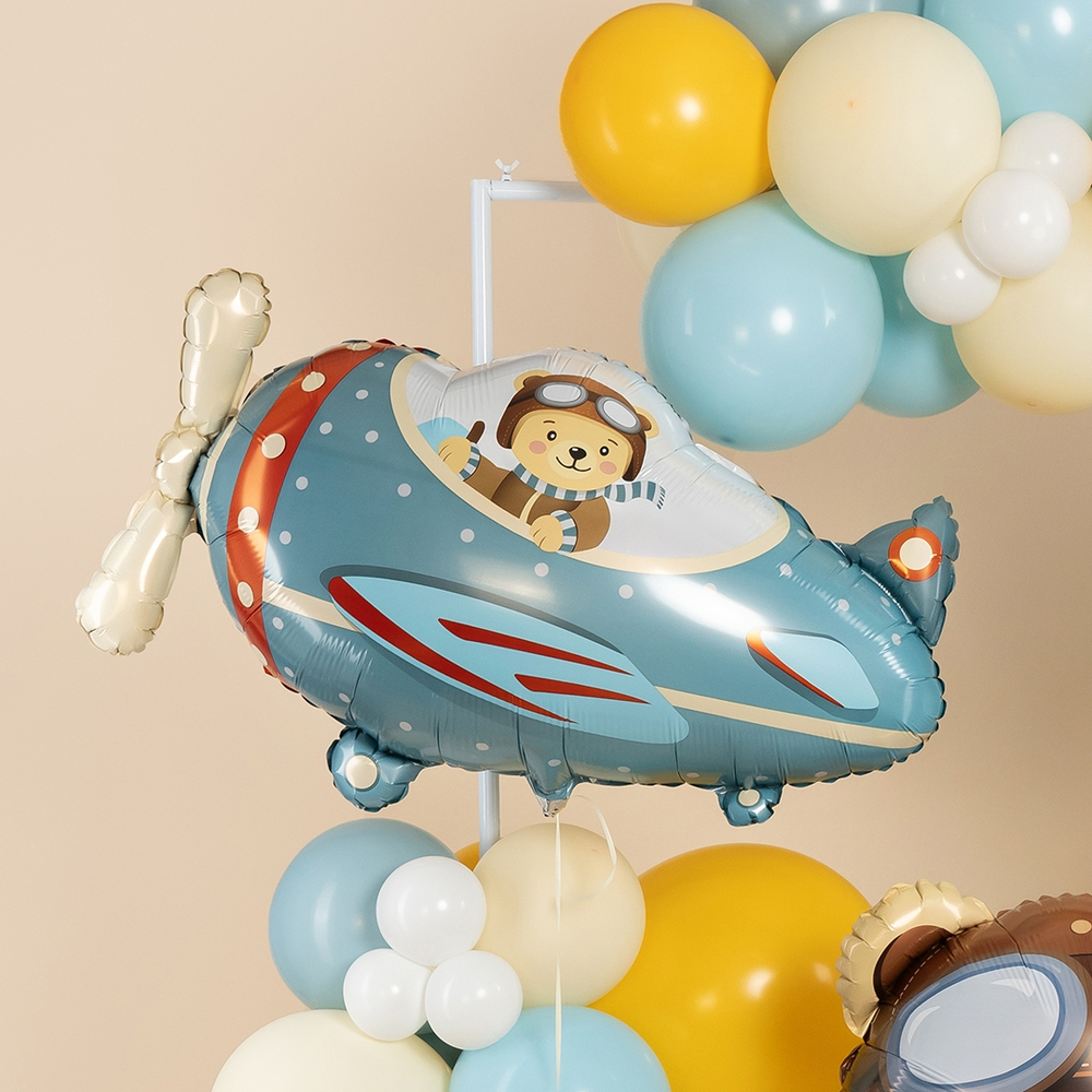 Самолет и мишка-пилот