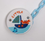 4301014 Пустышка с держателем, ортодонтическая, от 0 мес., виды и цвета МИКС