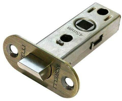 Защелка скругленная межкомнатная OL6-45 бронза античная