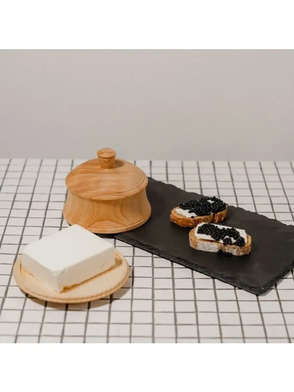 Масленка деревянная для сливочного масла