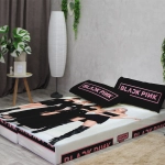 Бескаркасный диван кровать раскладной "BLACKPINK"