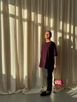 Футболка удлиненная «Спелая вишня»