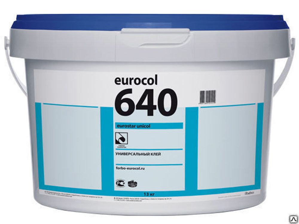 Дисперсионный клей 640 Eurostar Unicol 13 кг