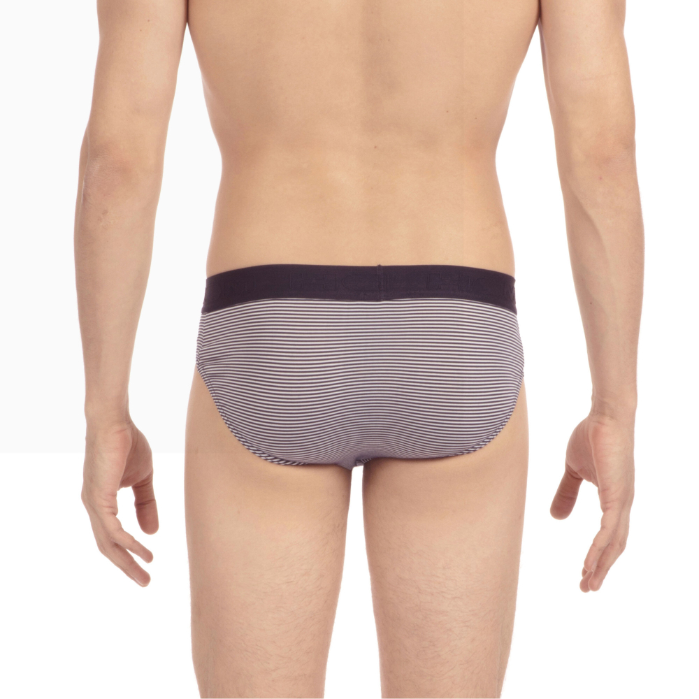 Мужские трусы брифы в темно-синюю полоску HOM SIMON Mini Briefs HO1 359852_4000RA