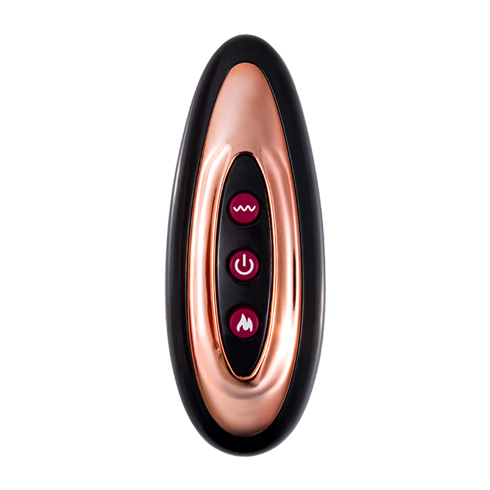 Телесный реалистичный вибратор-ротатор 22,5см с функцией нагрева ToyFa Mr.Baton RealSpins 691011