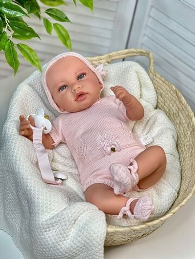 Кукла Реборн Marina and Pau 45см Ane мягконабивная (M3040)