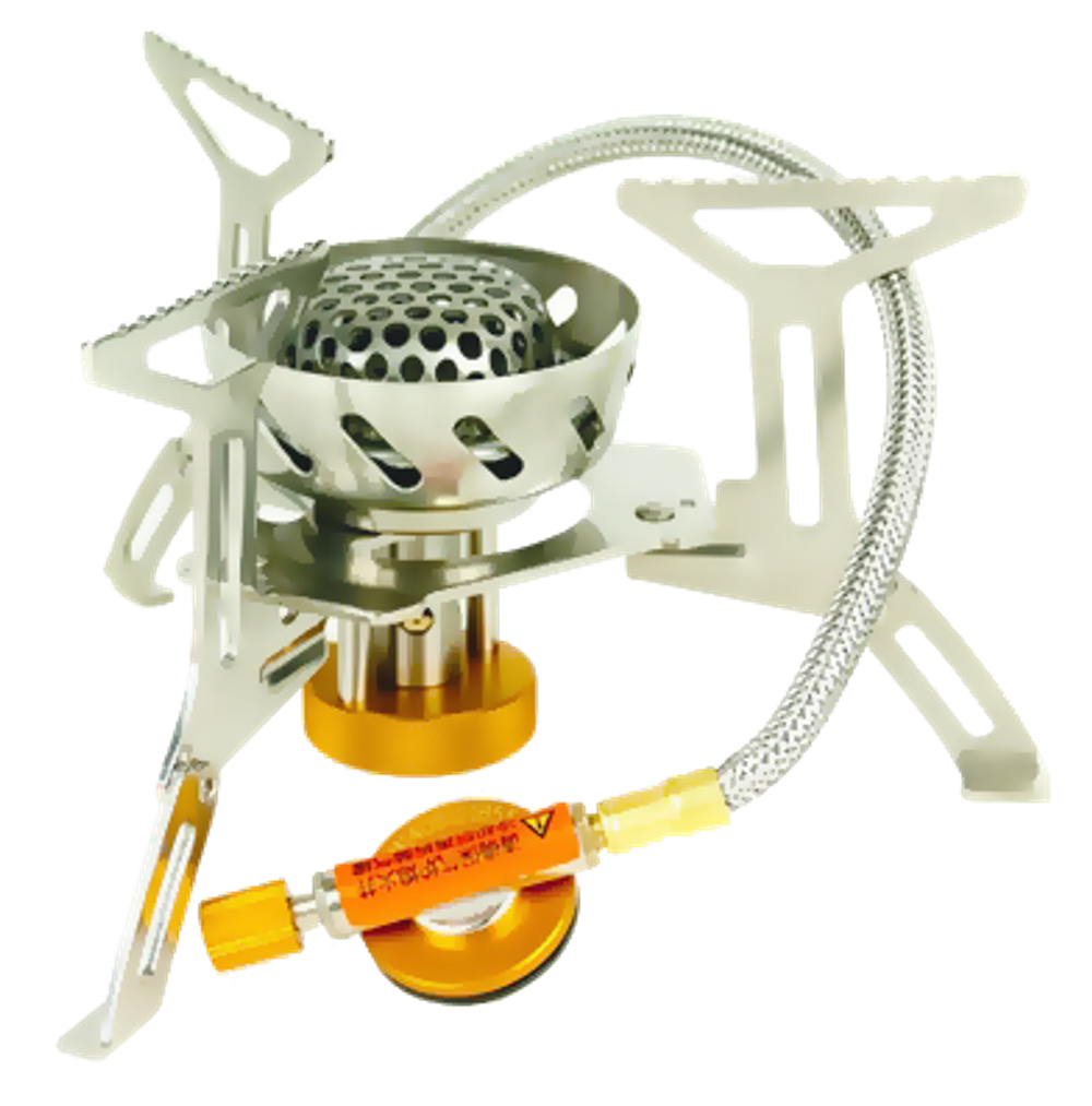Tramp горелка туристическая складная со шлангом TRG-047 (сталь, латунь, алюминий)