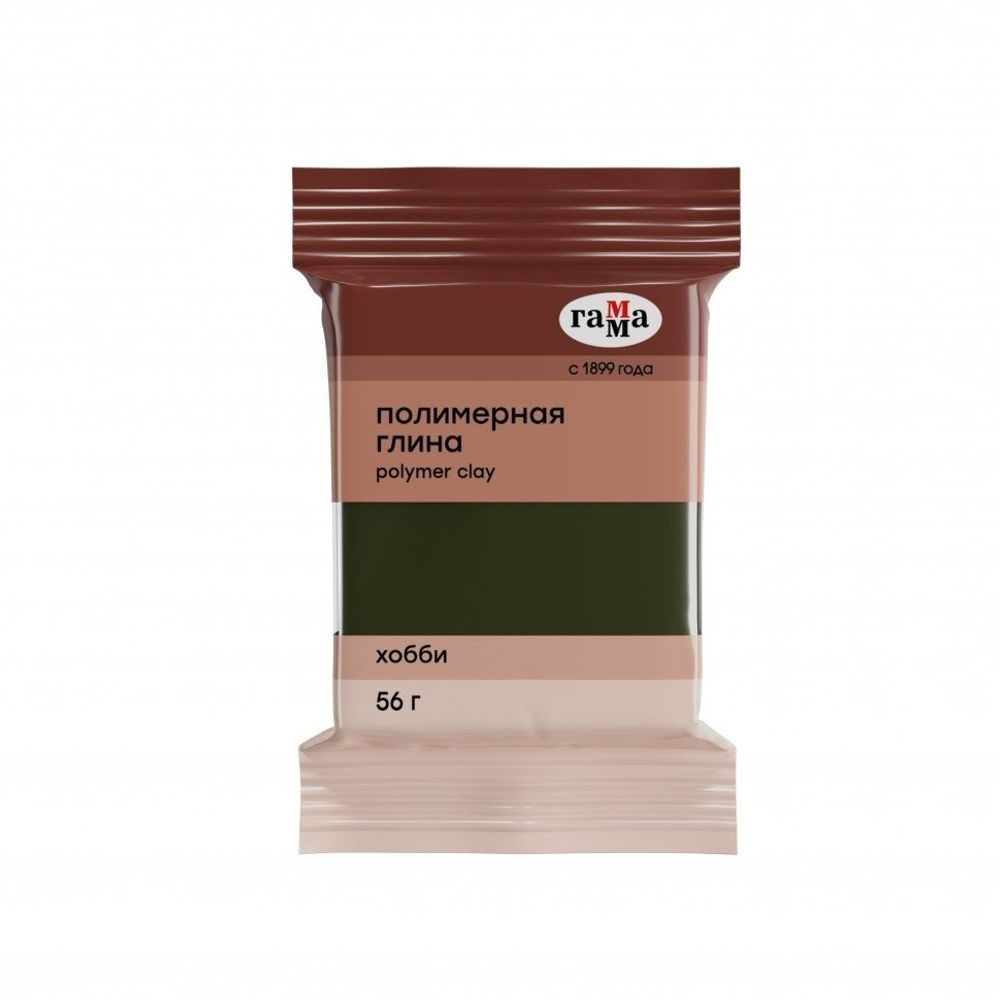 Полимерная глина Гамма, 56 гр., оливковый, &quot;Хобби&quot;