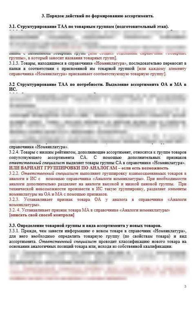 СОП «Порядок формирования ассортимента в аптеке»