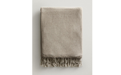 Zara Home плед из полиэстера, коричневый, 140x190 см · 2361/004