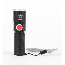 Светодиодный фонарь АРМИЯ РОССИИ MA-601 Циркон ручной аккумуляторный с регулировкой фокуса зарядка от USB | Армия России